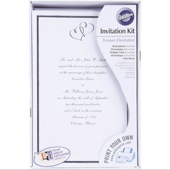 Wilton Print Your Own Invitations Kit! - Picture 1 of 7